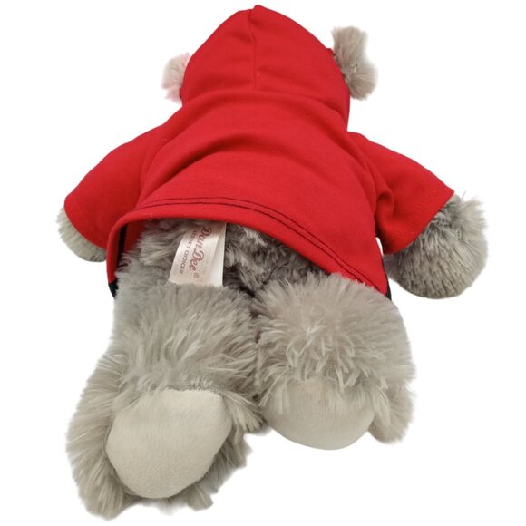 Dan Dee Heart Throb Teddy Bear Red Black Hoodie 12 In Valentines Gift Soft Plush - Picture 7 of 15